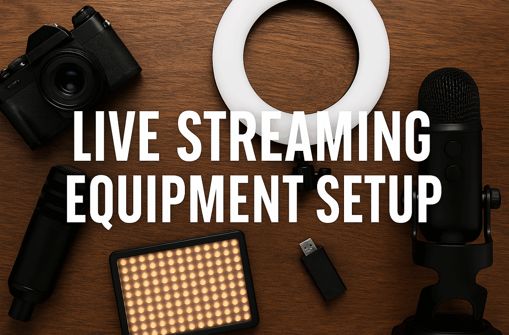 live streaming equipment setup