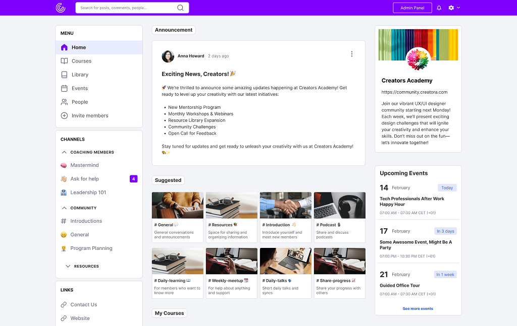 Group App Interface