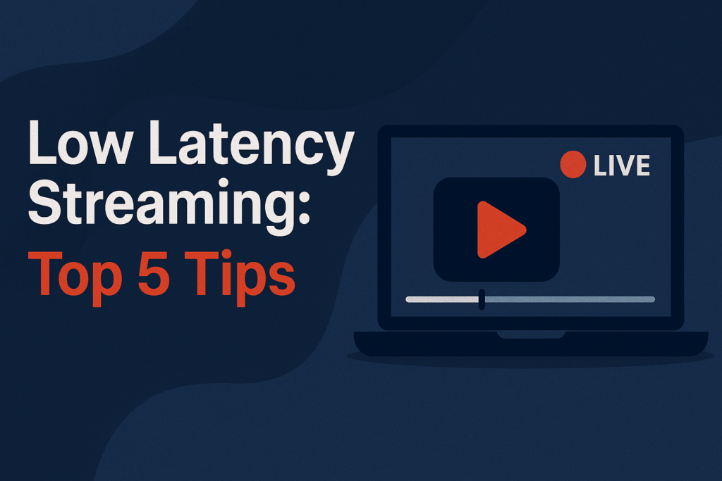Mac And Pc Streaming Settings For Low Latency Reference: Low Latency Streaming Top 5 Tips