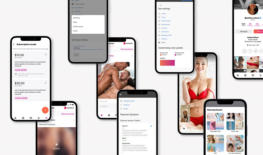 adult website template