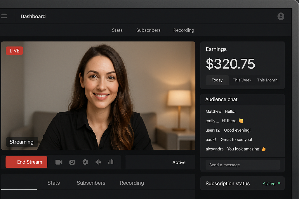 Streaming screen
