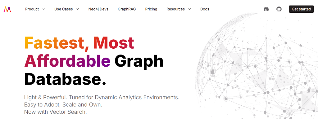 Memgraph website main page