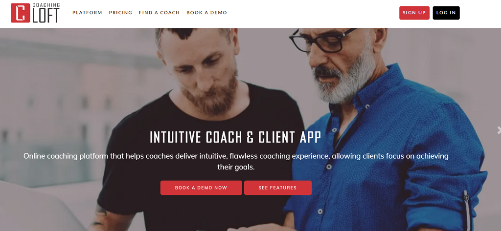 CoachingLoft website main page