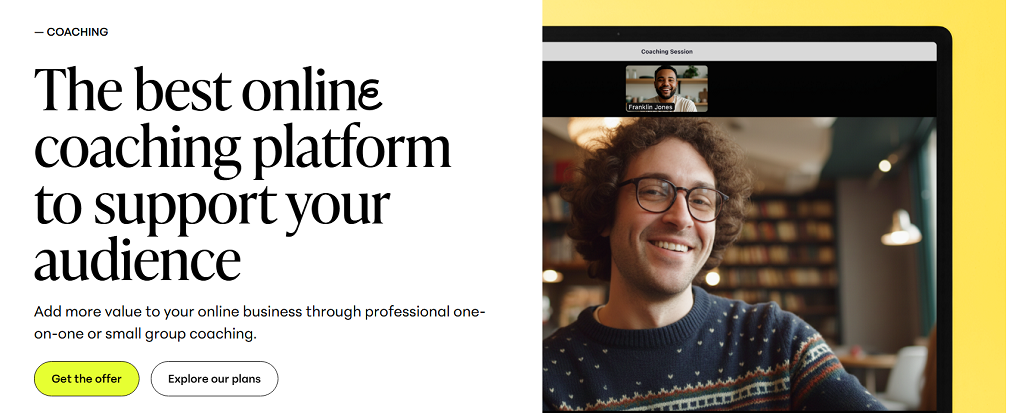 Teachable website main page