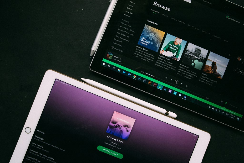 Spotify interface