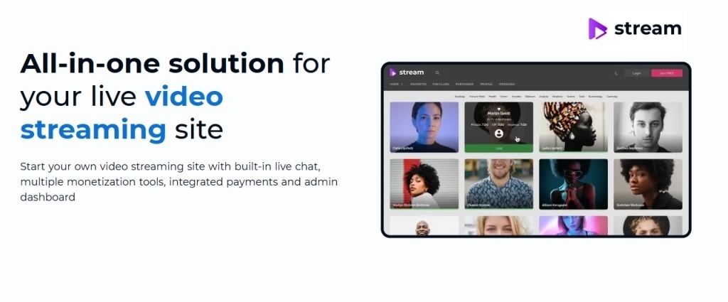 your video platform with Scrile Stream