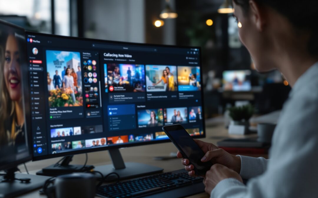 A premium streaming app interface on a large screen with a curated video catalog, showing the kind of Netflix-like product this article explains.