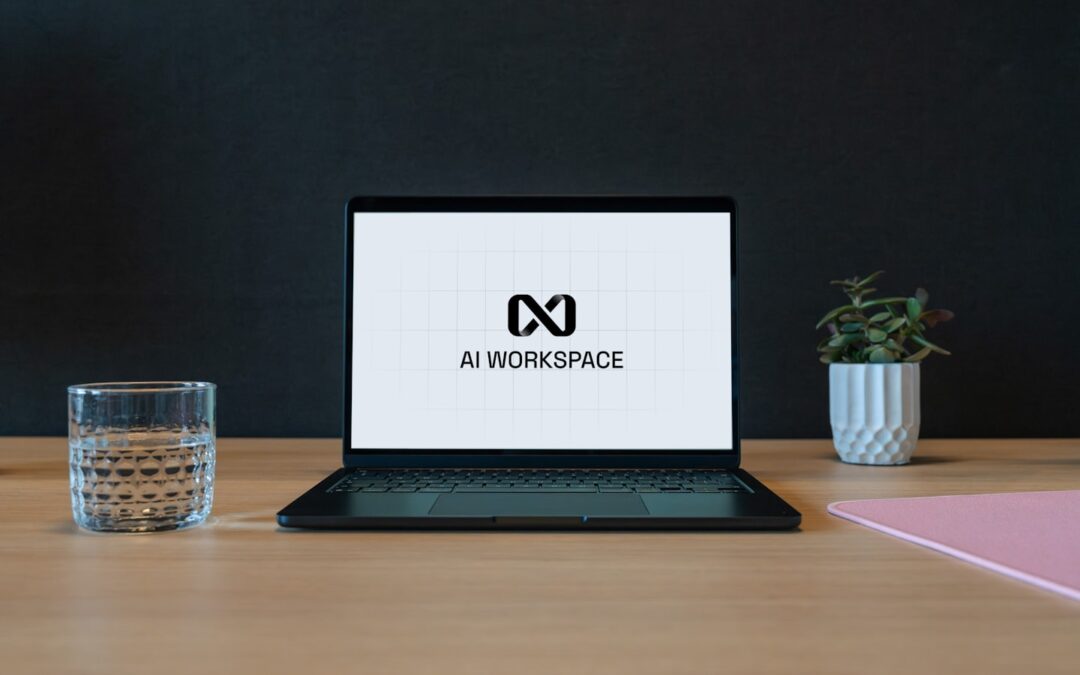Creator planning how to start an adult website with a laptop, camera, and branded home studio setup
