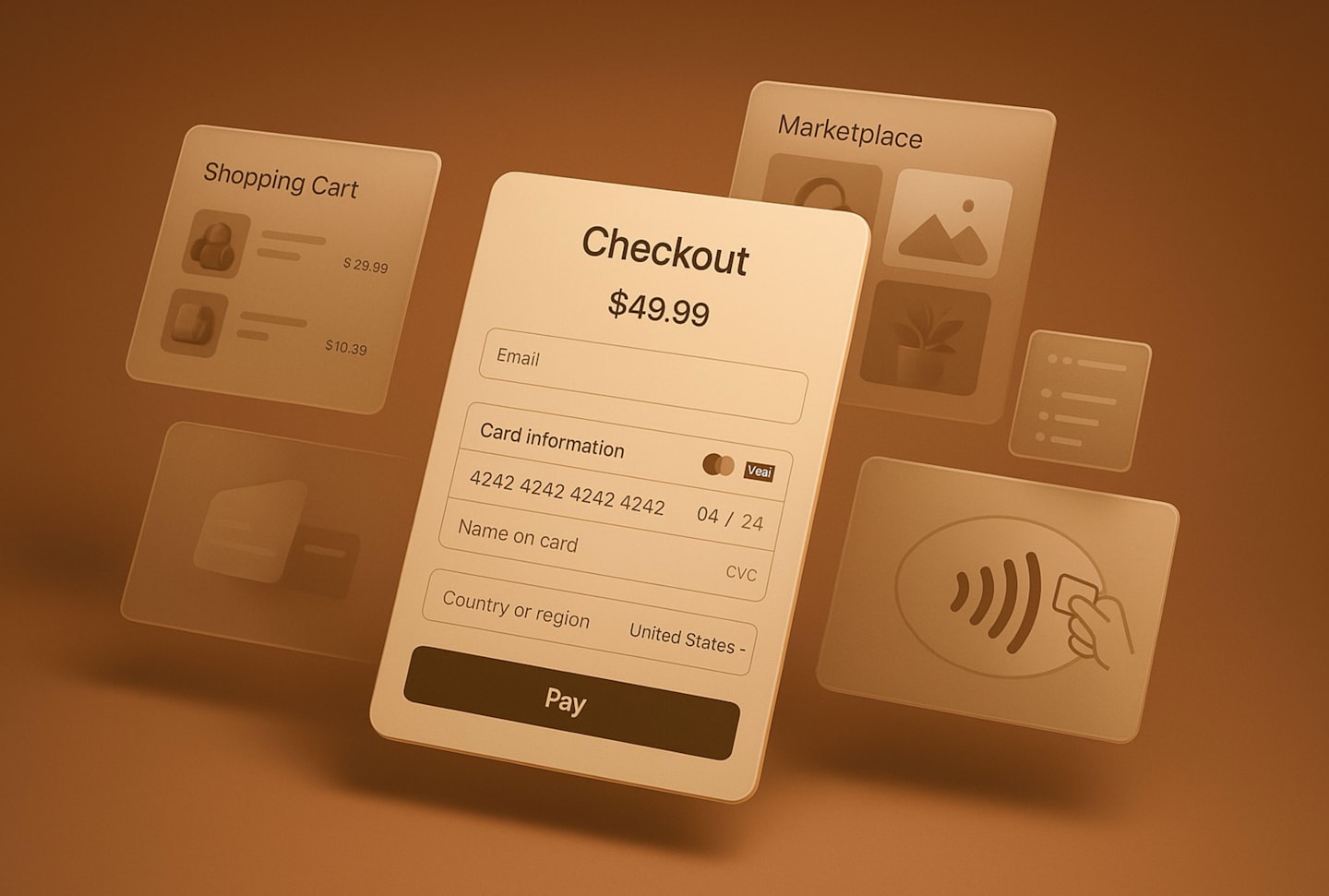 Modern checkout screen for an adult AI platform showing subscription and payment flow