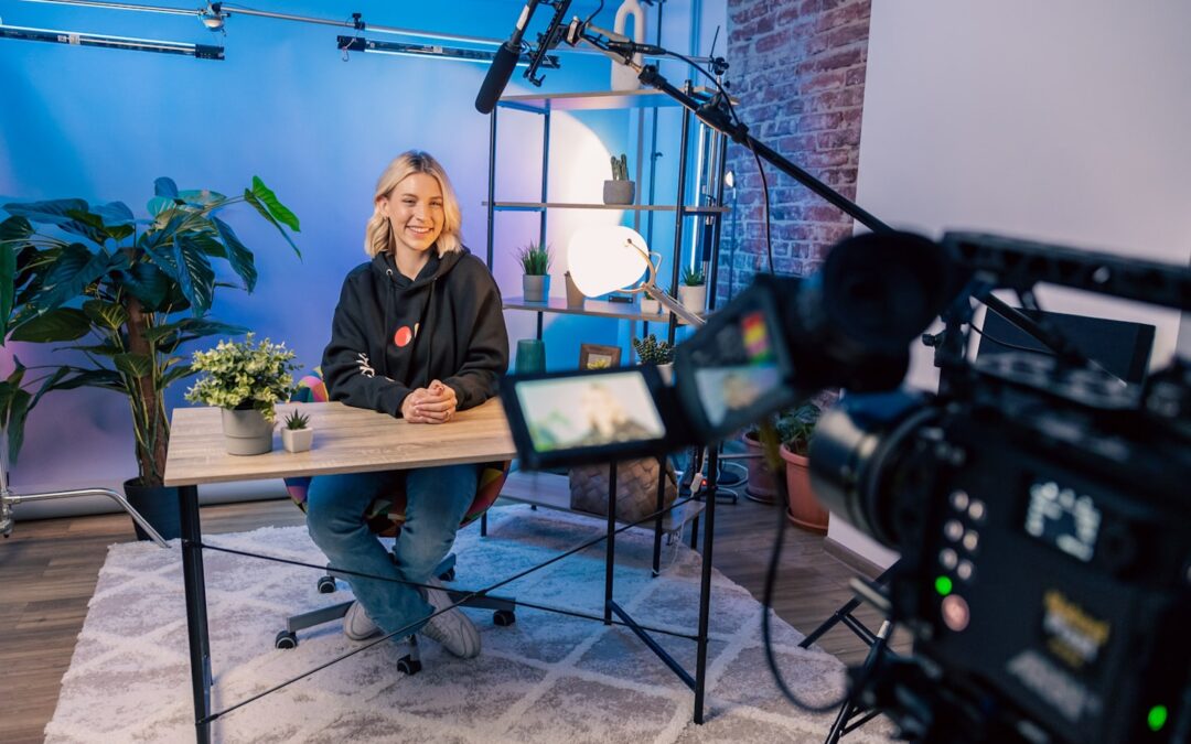 Creator studio scene showing premium content monetization and pay-per-view access on a modern platform