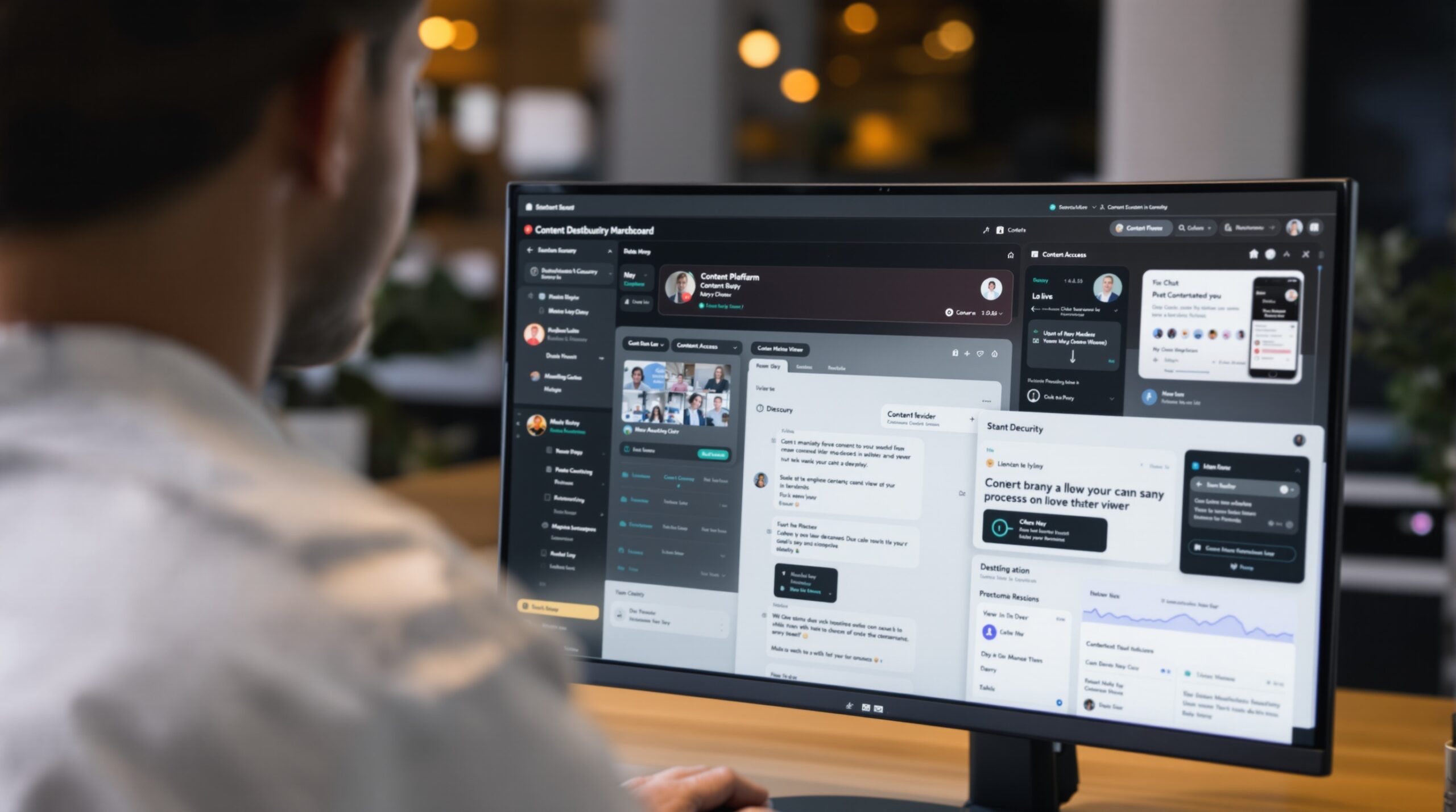A content moderation dashboard for monitoring chat activity and protecting a live stream audience