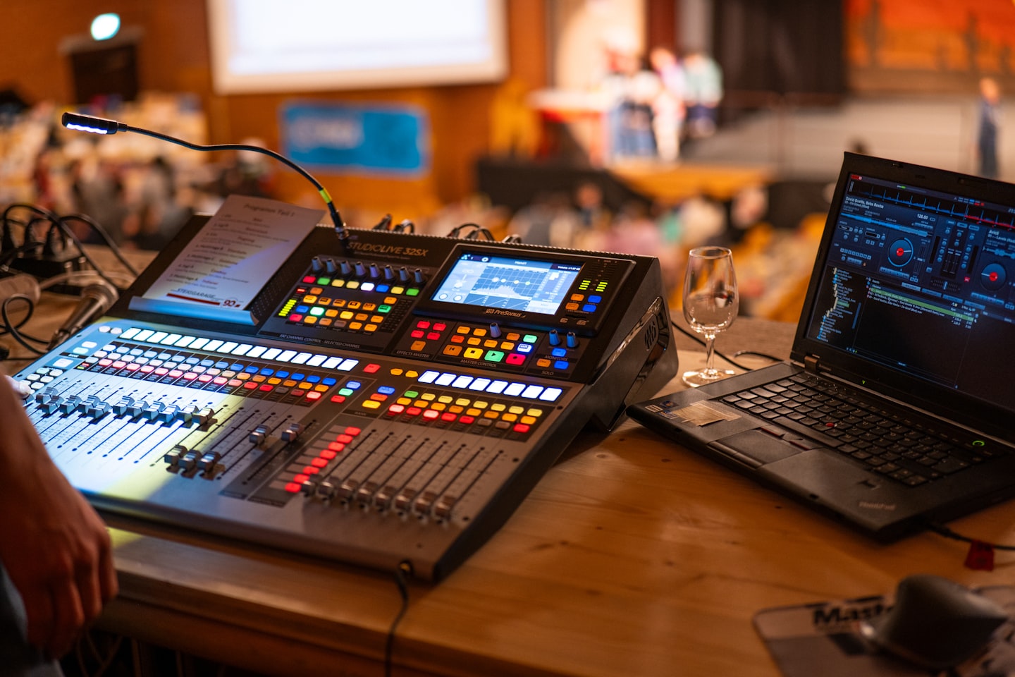 Live event streaming setup at a venue, showing the kind of real-world production environment where 5G can improve
