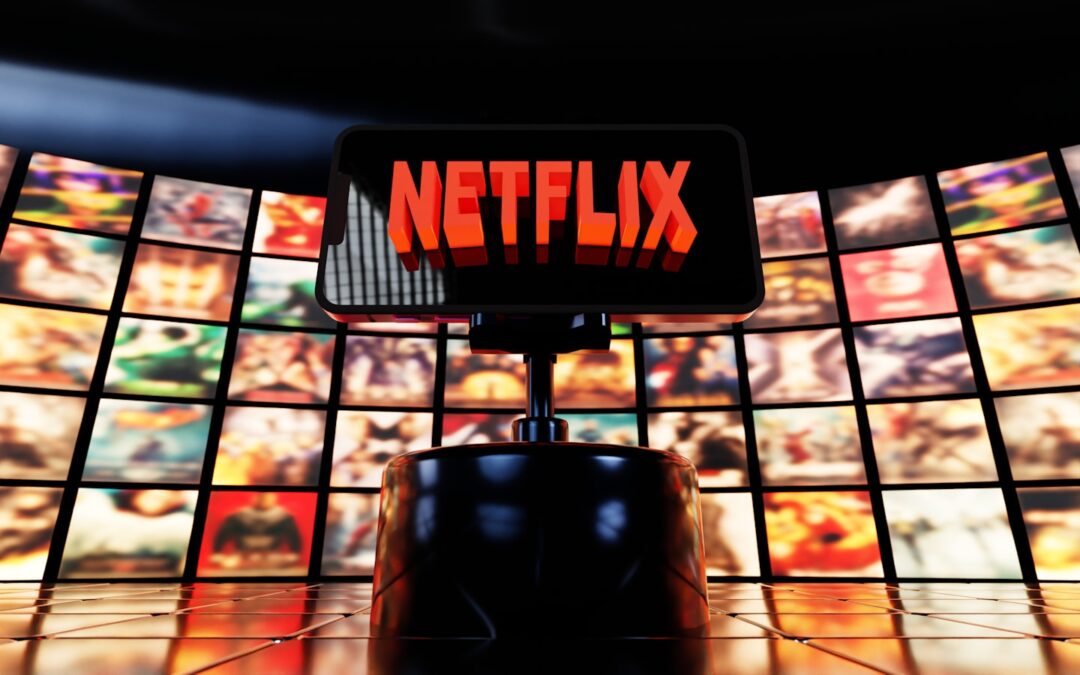 Video streaming interface displayed on a monitor in a modern workspace, illustrating streaming infrastructure and...