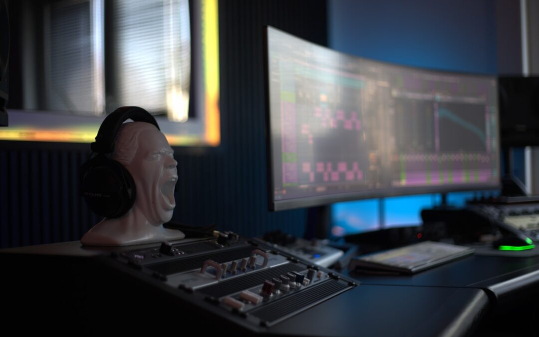 Creator in a modern streaming studio that suggests compelling live content and audience retention