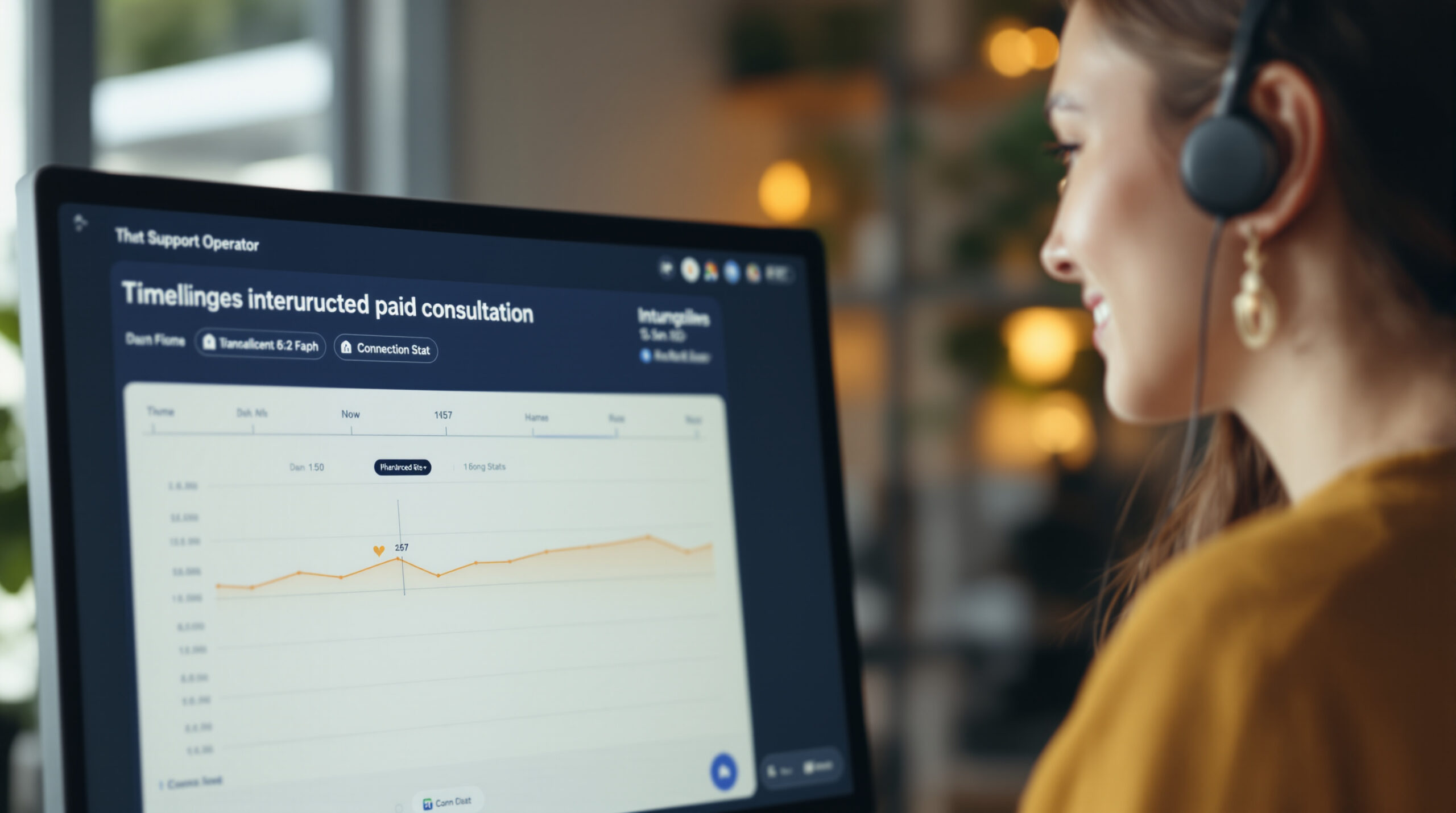 Support operator reviewing evidence from an interrupted paid video session