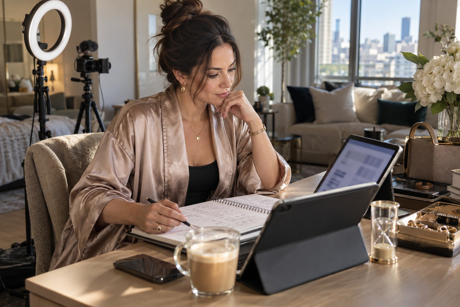 Creator reviewing results from a bounded camming trial