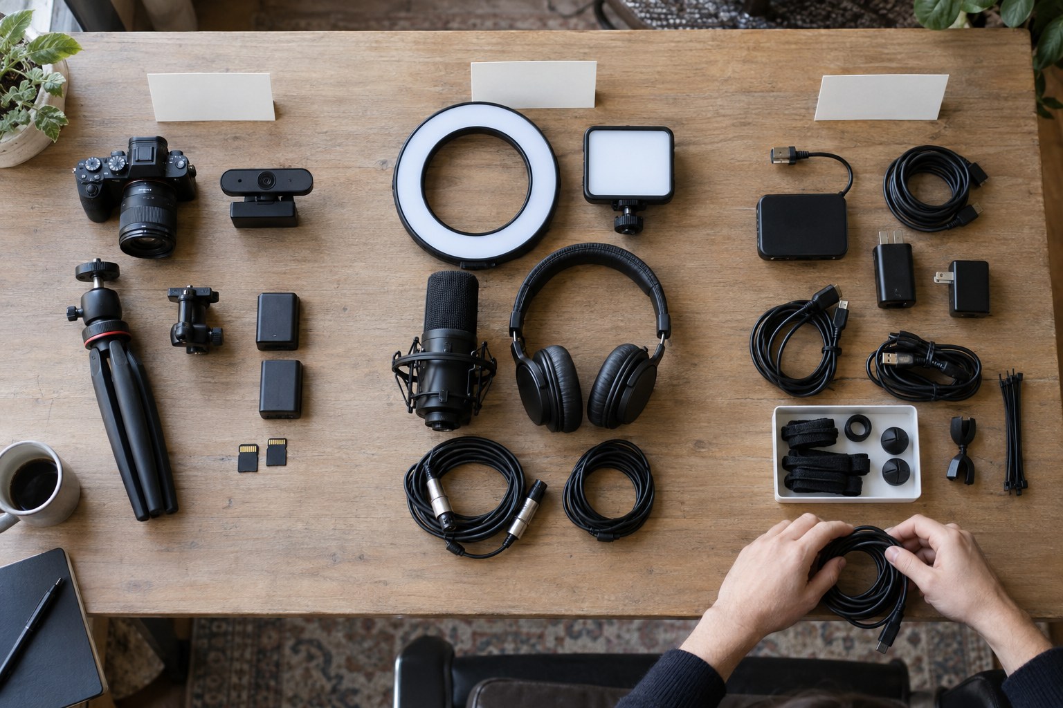 Essential camming equipment sorted into purchase groups